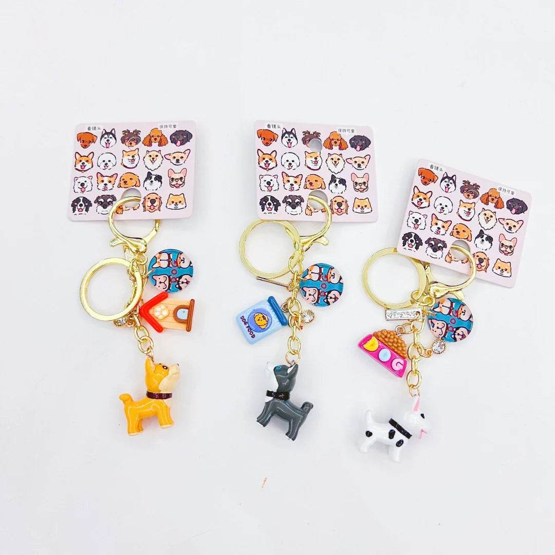Cartoon Husky Mini Keychain - Peeperly
