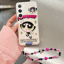 Powerpuff Superhero Style Case with Charm - Samsung