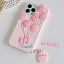3D Rabbit Balloon With Pendant Case