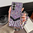 Glam Leopard Flashing Stone Spark Case - Samsung