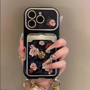 Vintage Rose Card Holder Case