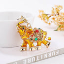 Colorful Diamond Elephant Keychain