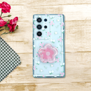 Cute Korean Floral Phone Gripper Case - Samsung