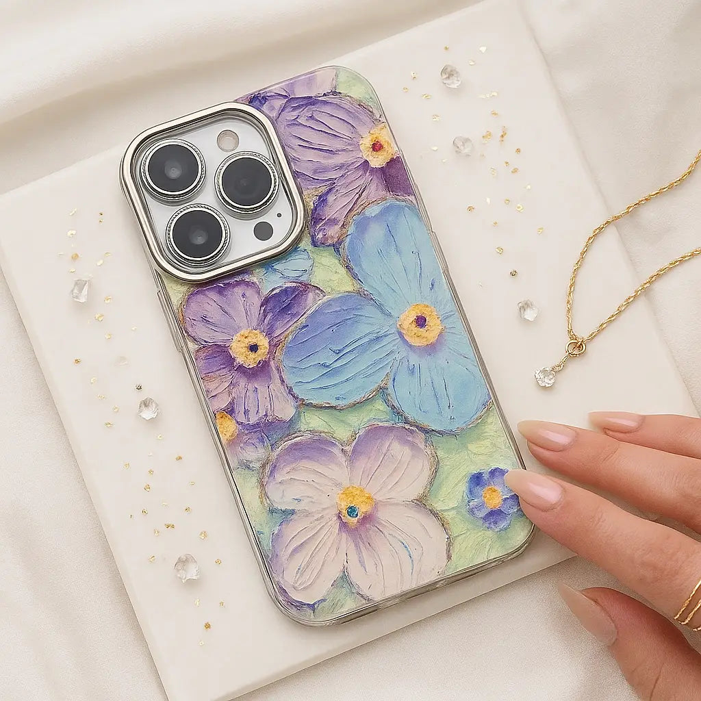 Glitter Dot Lens Floral Phone Case – Peeperly