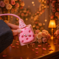 Adorable Cute Cheese Data Cable Protective Kit