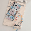 Cartoon Bear Print Case with Bracelet