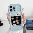 Curly Wave Edge Flower Print Case - iPhone