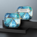 Luxury Gold Blue Marble Case - AirPods 3