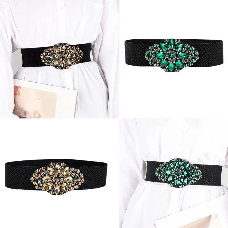 rhinestone waist belt