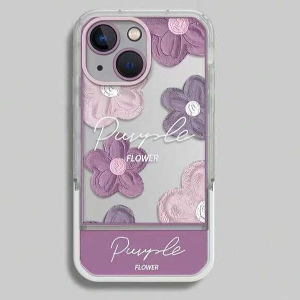 Delicate Flower Invisible Bracket Case