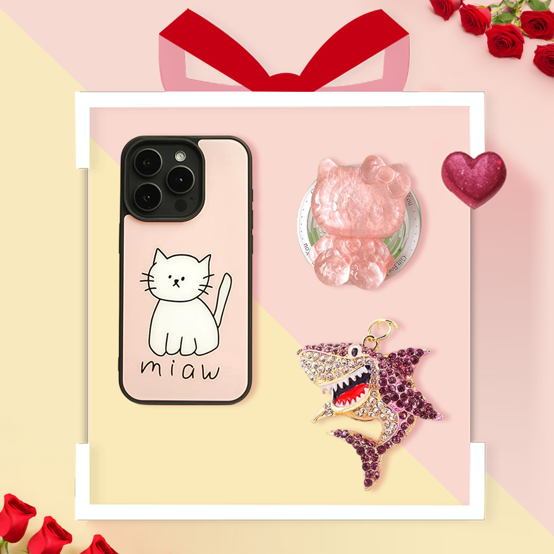 Cuddly Feline Cat Design Case 3-in-1 Combo