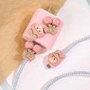 Cartoon Cherry Girl Charger And Cable Cover