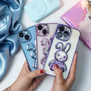 Adorable Rabbit Glitter Transparent Soft Case