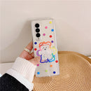 Wave Point Bear Multicolor Bracelet Case - Samsung