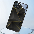 Gradient Rhombus Glass Phone Case