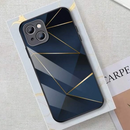 Gradient Rhombus Glass Phone Case