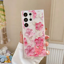 Luminous Glowing Glitter Flower Case - Samsung