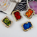 Electroplated Ruby Metal Ring Phone Gripper