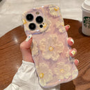 Floral Glossy Oil Painting Case