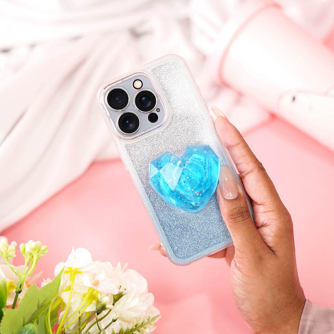 Shimmering Bling Heart Case - Main Image