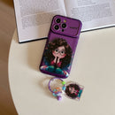 Cute Girl Mirror Case with Charm