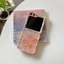 Artistic Camellia Blooms Case with Charm - Samsung