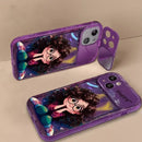 Cute Girl Mirror Case with Charm