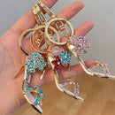 Chic Diamond High Heels Keychain