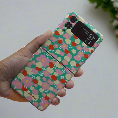 Bright Floral Blossom Burst Print Case - Samsung