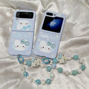 3D Cute Anime Hello Kitty With Bracelet Case - Samsung