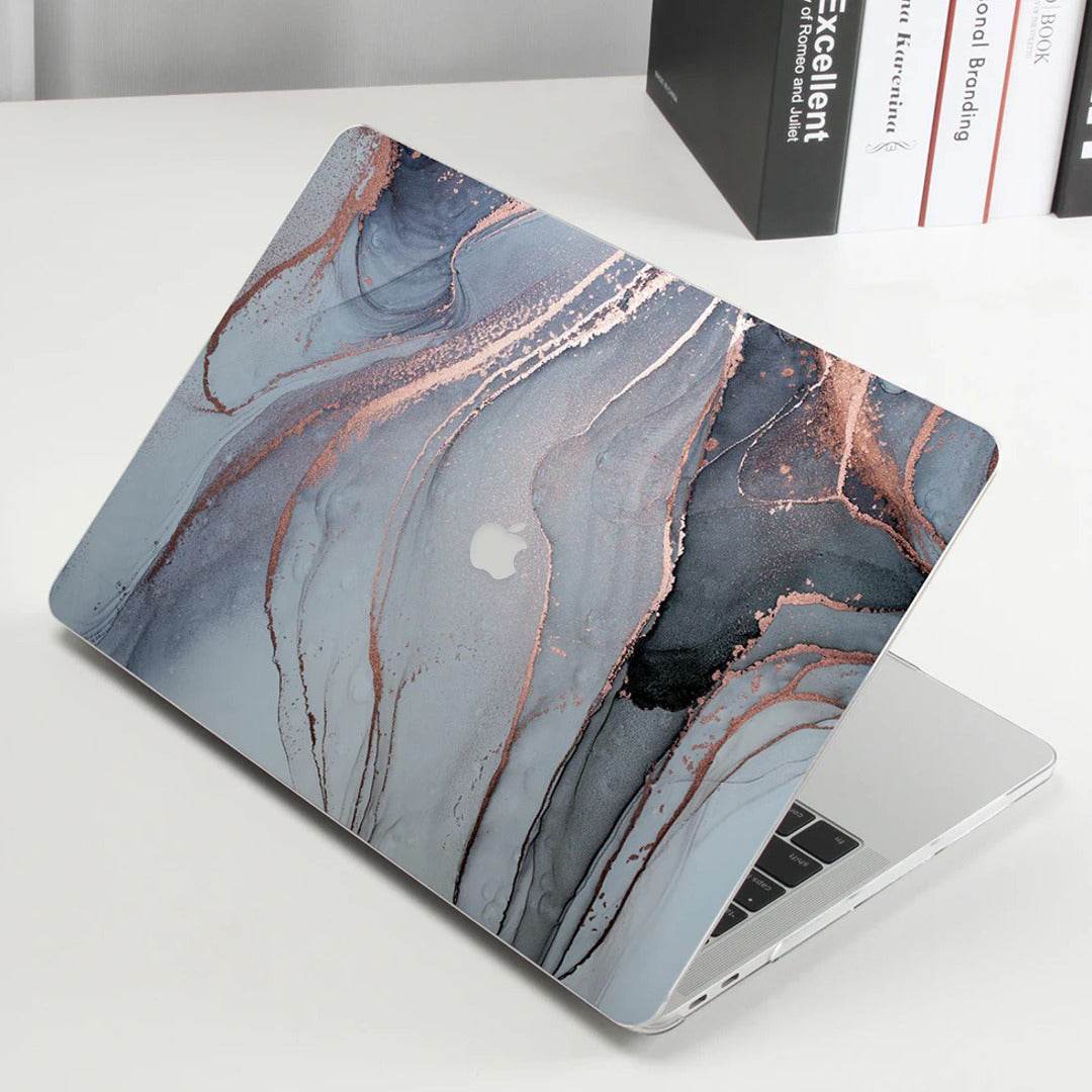 Glossy Marble Pattern MacBook Case - Peeperly