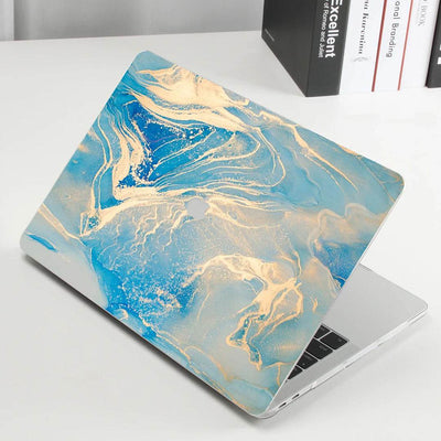 Glossy Marble Pattern MacBook Case - Peeperly
