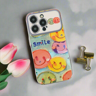 Joyful Cartoon Smiley Faces Case