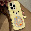 Kawaii Bear Themed Oil Painting Case