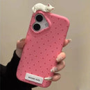 3D Cat Polka Dots Case