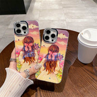Serene Sunset Girl Art Case