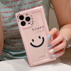 Girly Smiley Face Case with Invisible Stand - Peeperly