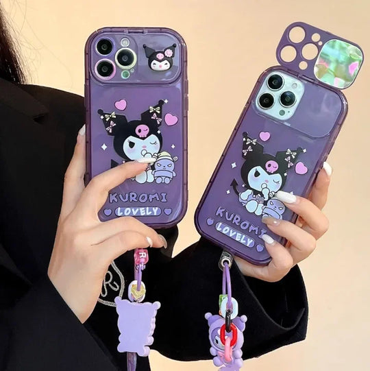 Cartoon Kuromi Flip Mirror Case – Peeperly