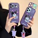 Cartoon Kuromi Flip Mirror Case