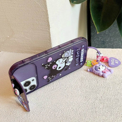 Cartoon Kuromi Flip Mirror Case - Peeperly