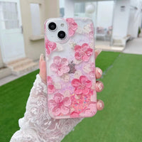 Luminous Glowing Glitter Flower Case