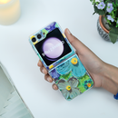 Galaxy Z Flip5 Reflective Glittery Bloom Case