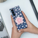 Galaxy Z Fold Series Cute Korean Floral Phone Gripper Case