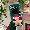 Charming Christmas Fluffy Plush Tree Case - Samsung