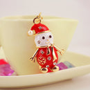 Cute Christmas Snowman Keychain