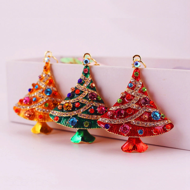 Shiny Rhinestone Christmas Tree Keychain – Peeperly