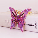 Bright Rhinestone Butterfly Keychain