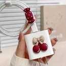 Creative Simple Cherry Bow Protective Case