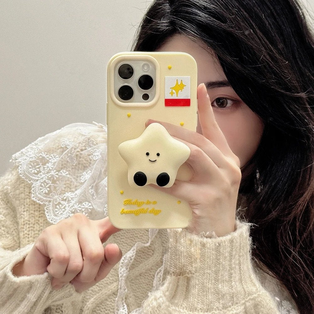 Smile Star Holder Case With Phone Gripper Smile Star Holder Case With Phone Gripper