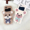 Cuddly Bear Flip Fluffy Case - Samsung